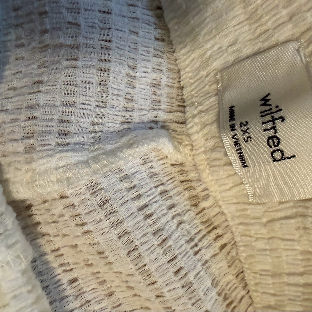 Wilfred Ivory Textured Knit pants